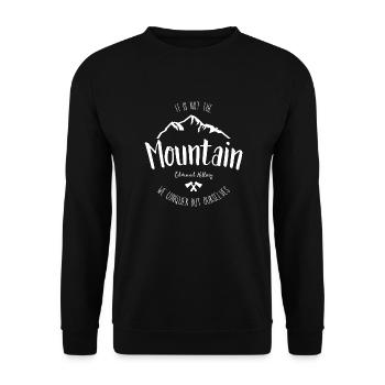 The mountains are calling - Unisex Sweatshirt - black - Front - Alina (178cm) & Michal (187cm)