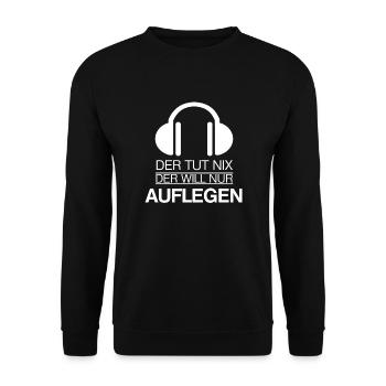 DJ - Der tut nix - Unisex Pullover - Schwarz - Vorne - Alina (178cm) & Michal (187cm)