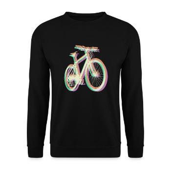 Bike Bicycle Outdoor Fun Cycling Bike Tour Freedom - Unisex Sweatshirt - black - Front - Alina (178cm) & Michal (187cm)
