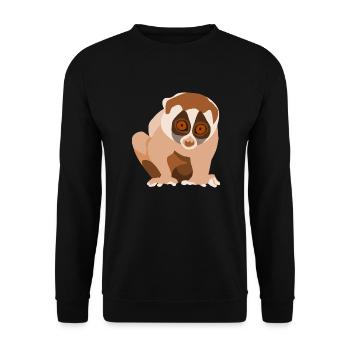 plumplori - Unisex Pullover - Schwarz - Vorne - Alina (178cm) & Michal (187cm)