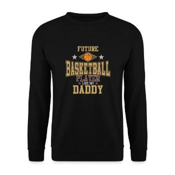Future Basketball Player - Unisex Pullover - Schwarz - Vorne - Alina (178cm) & Michal (187cm)