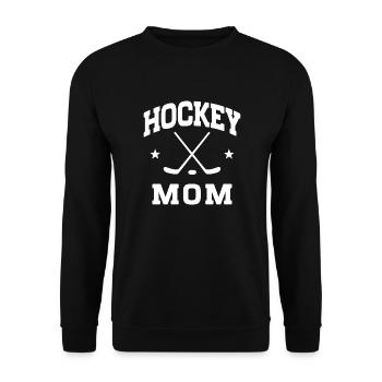 Hockey Mom - Unisex Pullover - Schwarz - Vorne - Alina (178cm) & Michal (187cm)