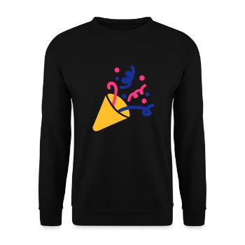 Party fireworks - Unisex Sweatshirt - black - Front - Alina (178cm) & Michal (187cm)
