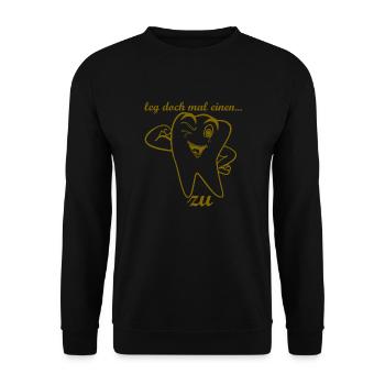 zahn run laufen - Unisex Pullover - Schwarz - Vorne - Alina (178cm) & Michal (187cm)