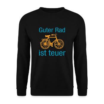 Bike - Sweat-shirt Unisexe - noir - Devant - Alina (178cm) & Michal (187cm)