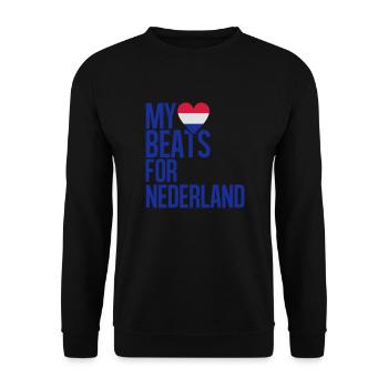 HEARTBEAT NEDERLAND - Unisex Pullover - Schwarz - Vorne - Alina (178cm) & Michal (187cm)