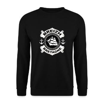 bretagne breizh 27 - Sweat-shirt Unisexe - noir - Devant - Alina (178cm) & Michal (187cm)