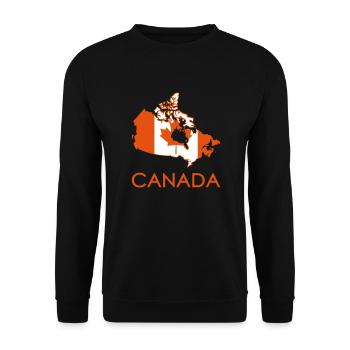Canada - Unisex Sweatshirt - black - Front - Alina (178cm) & Michal (187cm)