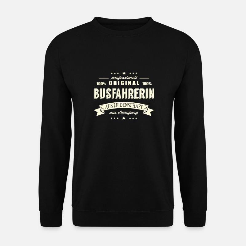 Busfahrerin aus Leidenschaft - Unisex Pullover - Schwarz