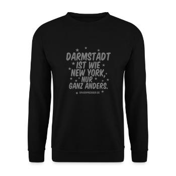 Darmstadt - Unisex Pullover - Schwarz - Vorne - Alina (178cm) & Michal (187cm)