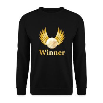 Gagnant de golf golf balle cours cadeau trophée sport - Sweat-shirt Unisexe - noir - Devant - Alina (178cm) & Michal (187cm)
