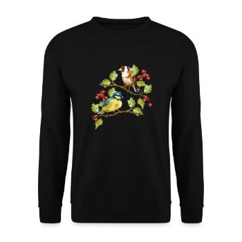 Die Vögel - Unisex Pullover - Schwarz - Vorne - Alina (178cm) & Michal (187cm)