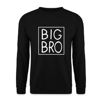 Großer Bruder - Unisex Pullover - Schwarz - Vorne - Alina (178cm) & Michal (187cm)