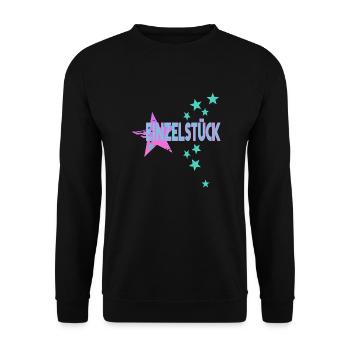 einzelstück legendär aesthetic babygirl top trend - Unisex Pullover - Schwarz - Vorne - Alina (178cm) & Michal (187cm)