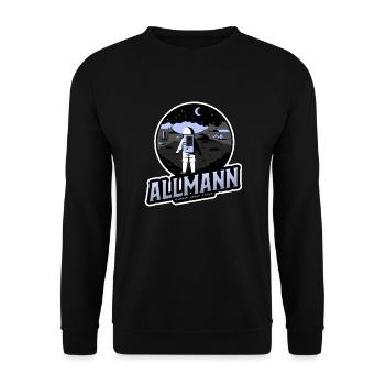 Allmann - german space force - Unisex Sweatshirt - black - Front - Alina (178cm) & Michal (187cm)