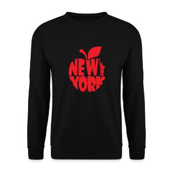 Addicted To New York - Unisex Sweatshirt - black - Front - Alina (178cm) & Michal (187cm)