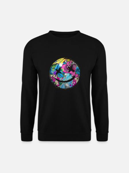 Graffiti style Splash hip hop couleurs peintre couleur - Sweat-shirt Unisexe - noir