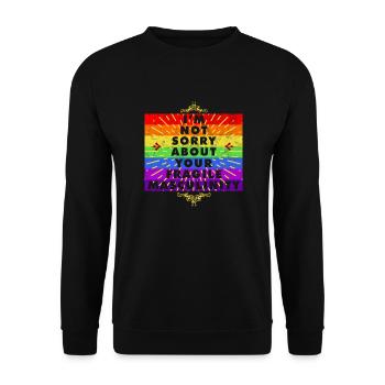 Feminismus Frauenpower Design für eine Feministin - Unisex Pullover - Schwarz - Vorne - Alina (178cm) & Michal (187cm)