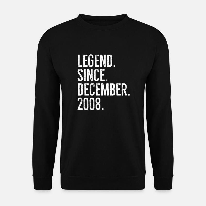 Légende depuis décembre 2008 - Sweat-shirt Unisexe - noir