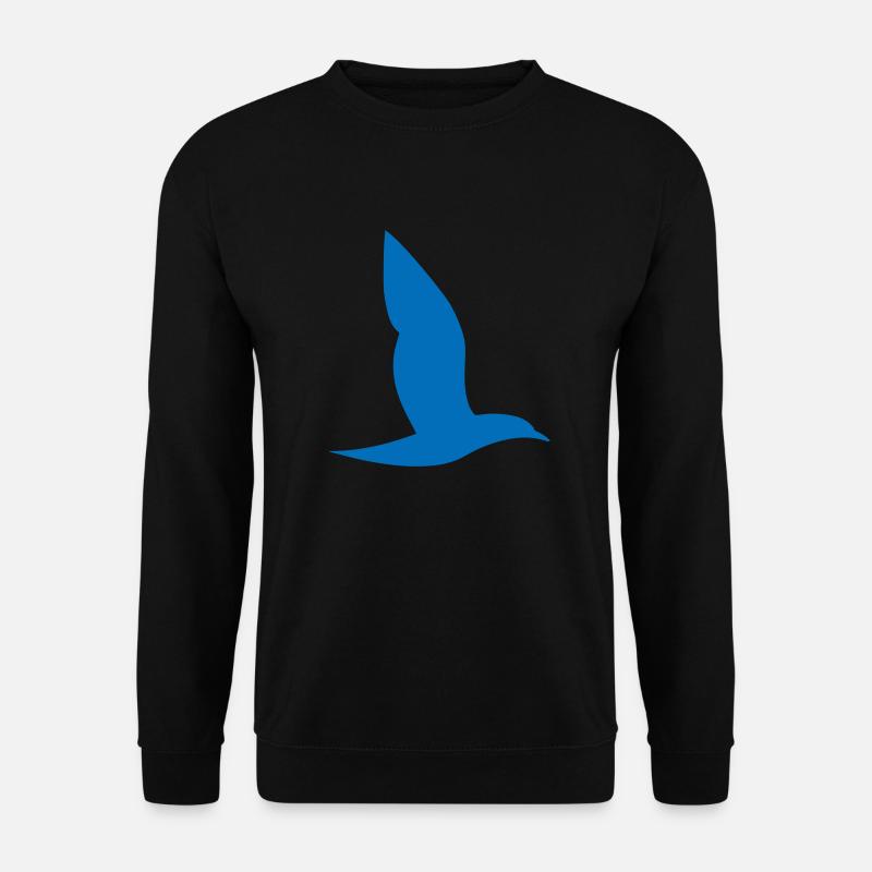 Blauer Vogel - Unisex Pullover - Schwarz