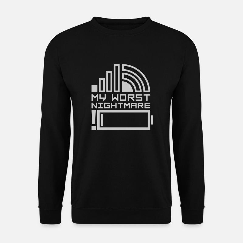 Logos my worst nightmare - Unisex Sweatshirt - black