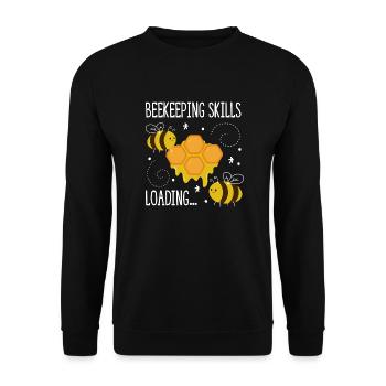 Compétences apicoles Hobby Beekeeper - Sweat-shirt Unisexe - noir - Devant - Alina (178cm) & Michal (187cm)