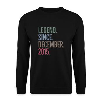 Légende depuis décembre 2015 - Sweat-shirt Unisexe - noir - Devant - Alina (178cm) & Michal (187cm)