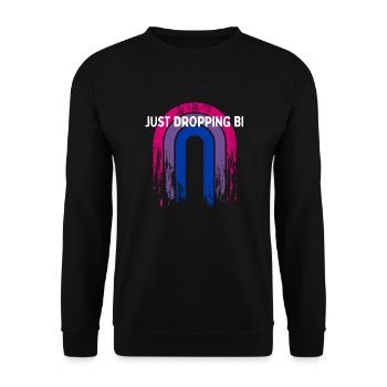 Juste laisser tomber Bi Bisexuel LGBTQ Bi Pride LGBT - Sweat-shirt Unisexe - noir - Devant - Alina (178cm) & Michal (187cm)