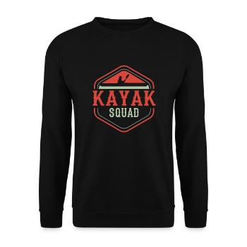 Kayak Squad Canoe Wildlife Nature Kayak - Sweat-shirt Unisexe - noir - Devant - Alina (178cm) & Michal (187cm)