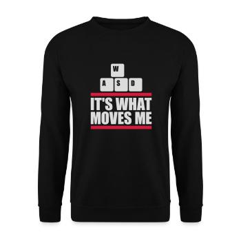 c’est ce qui m’émeut - Sweat-shirt Unisexe - noir - Devant - Alina (178cm) & Michal (187cm)