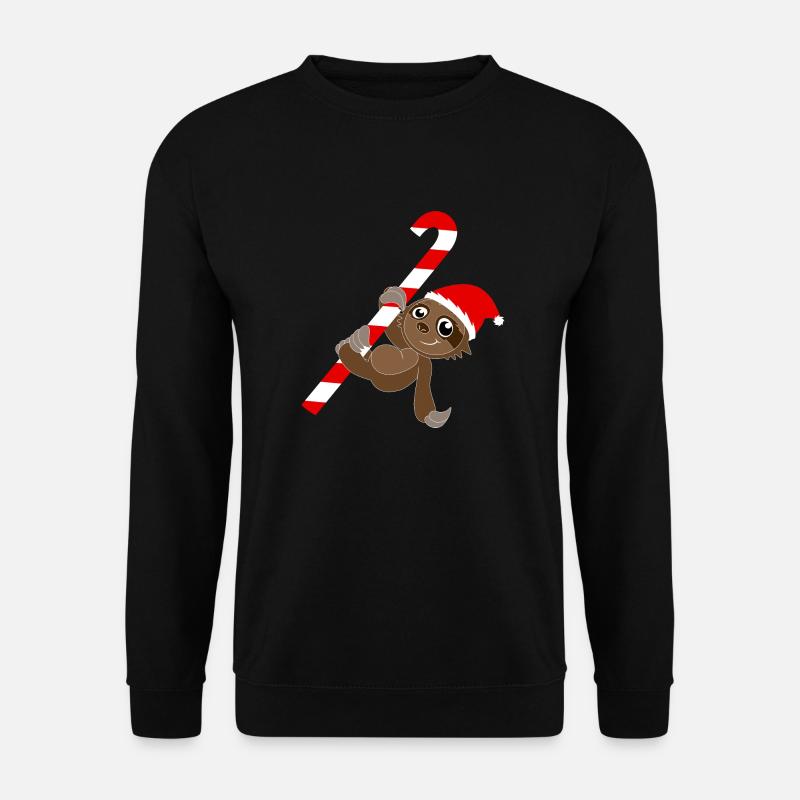 Faultier Weihnachten - Unisex Pullover - Schwarz