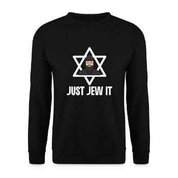 Just Jew It - Unisex Sweatshirt - black - Front - Alina (178cm) & Michal (187cm)