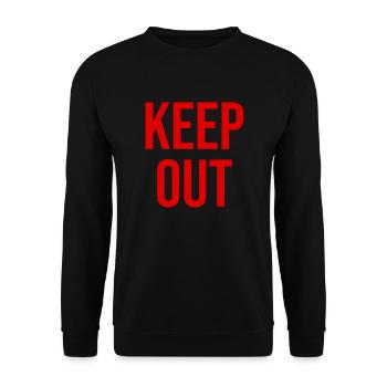 Keep out rouge - Sweat-shirt Unisexe - noir - Devant - Alina (178cm) & Michal (187cm)