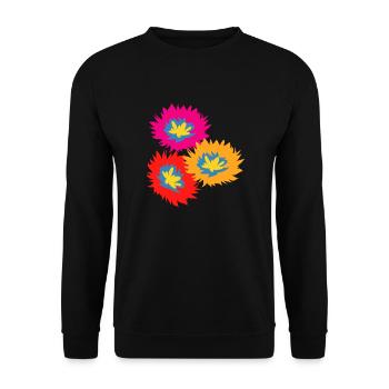 Florist Flower Plant Nature Gardener - Unisex Sweatshirt - black - Front - Alina (178cm) & Michal (187cm)