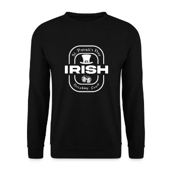 La Saint-Patrick - Sweat-shirt Unisexe - noir - Devant - Alina (178cm) & Michal (187cm)