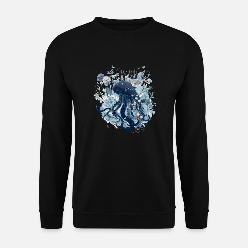 Der Oktopus - Unisex Pullover - Schwarz