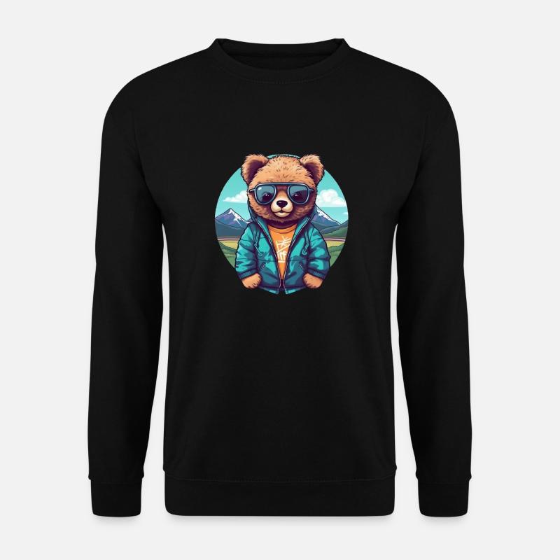 Cool bear - Unisex Sweatshirt - black