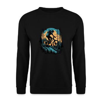 Celui qui freine perd - Mountainbike Bike VTT Biker - Sweat-shirt Unisexe - noir - Devant - Alina (178cm) & Michal (187cm)