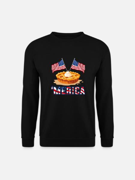July 4th Pie America - Unisex Sweatshirt - black