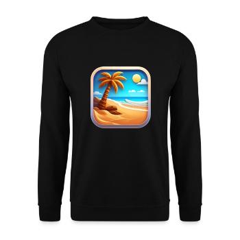 Summer Icon - Unisex Pullover - Schwarz - Vorne - Alina (178cm) & Michal (187cm)