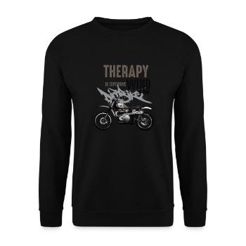 Dirtbike Cool Motorcycle For Motorcycle Lovers - Unisex Sweatshirt - black - Front - Alina (178cm) & Michal (187cm)