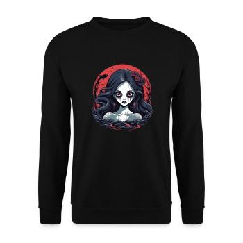 Sirène sombre - Sweat-shirt Unisexe - noir - Devant - Alina (178cm) & Michal (187cm)