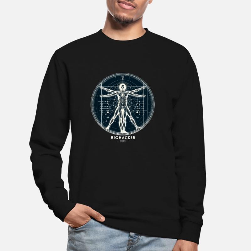 BIOHACKER INSIDE : Le plan du soi optimisé Sweat-shirt Unisexe