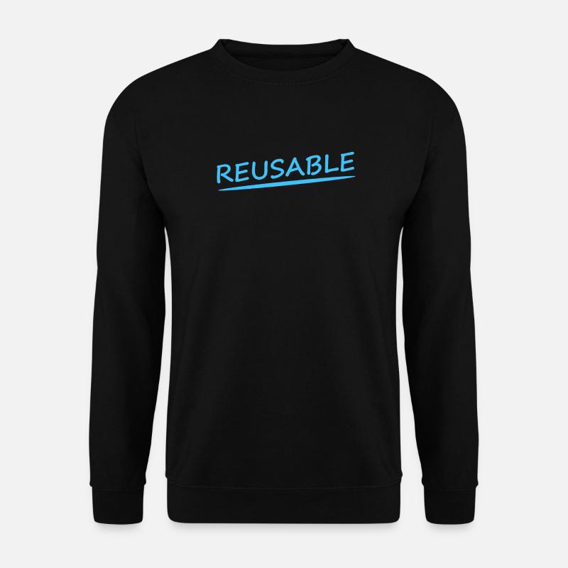 REUSABLE - Unisex Pullover - Schwarz