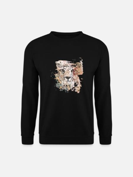Tête de guépard - Sweat-shirt Unisexe - noir