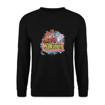 PartyMonster - Unisex Pullover - Schwarz - Vorne - Alina (178cm) & Michal (187cm)