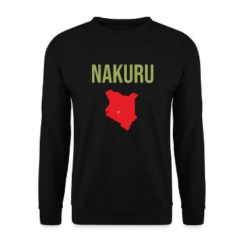 Nakuru Kenya Souvenir Nakuru - Unisex Sweatshirt - black - Front - Alina (178cm) & Michal (187cm)