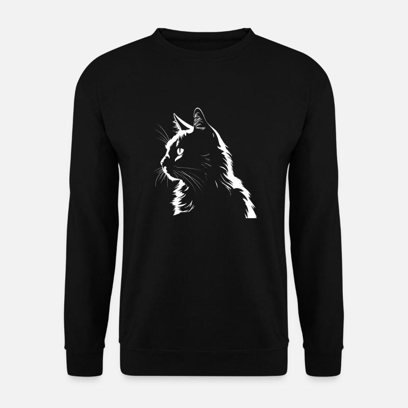 Chat, Motif De Chat - Sweat-shirt Unisexe - noir