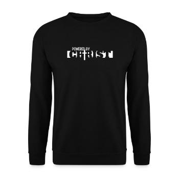 Jesus Faith Church Christ Bible Prayer - Unisex Sweatshirt - black - Front - Alina (178cm) & Michal (187cm)