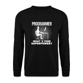Programmierer Entwickler Programmierer Programmieren IT Computer - Unisex Pullover - Schwarz - Vorne - Alina (178cm) & Michal (187cm)
